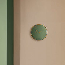 Arne Jacobsen City Hall Wall Clock, Medium, Green, Ø: 8.3”