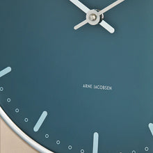 Arne Jacobsen City Hall Wall Clock, Blue