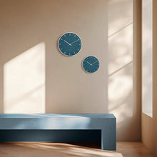 Arne Jacobsen City Hall Wall Clock, Large, Blue, Ø: 11.4”