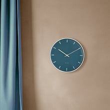 Arne Jacobsen City Hall Wall Clock, Medium, Blue, Ø: 8.3”