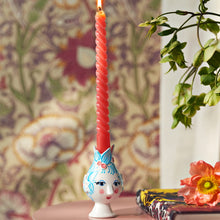 Bjørn Wiinblad Titania Candle Holder, Light Blue, H: 4.5"