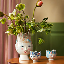 Bjørn Wiinblad Titania Vase, Light Rose, H: 7.9"