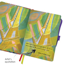 Dot Grid Artist Bullet Journal - Delaunay Eiffel Tower