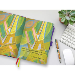 Dot Grid Artist Bullet Journal - Delaunay Eiffel Tower