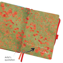 Dot Grid Artist Bullet Journal - Monet Poppy Field
