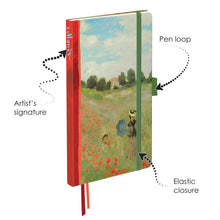 Dot Grid Artist Bullet Journal - Monet Poppy Field