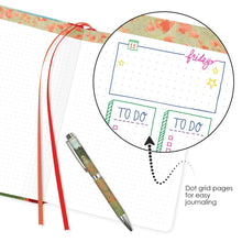 Dot Grid Artist Bullet Journal - Monet Poppy Field