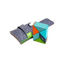 Pocket Pouch Prism Magnetic Wooden Blocks 6 pieces