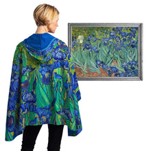 van Gogh Irises Womens Rain Cape - Rainproof Breathable Rain Poncho