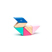 Pocket Pouch Prism Magnetic Wooden Blocks 6 pieces