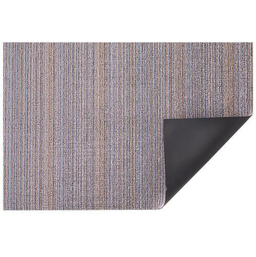 Chilewich Skinny Stripe Shag Floor Mat Periwinkle