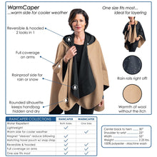WarmCaper - Warm Camel Black Rainproof
