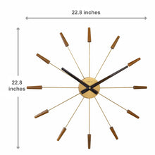 Plug Inn Wall Clock - Modern Minimalist Design - Silent Movement - 22.5 Inches - (NeXtime 2610)