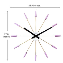 Plug Inn Wall Clock - Modern Minimalist Design - Silent Movement - 22.5 Inches - (NeXtime 2610)