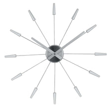 Plug Inn Wall Clock - Modern Minimalist Design - Silent Movement - 22.5 Inches - (NeXtime 2610)