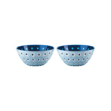 Guzzini Le Murrine Set of 2 Bowls 12 cm / 4.7 in - Light Blue / White / Blue