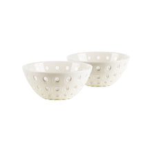 Guzzini Le Murrine Set of 2 Bowls 12 cm / 4.7 in - Pearl / White / Pearl