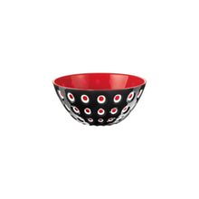 Guzzini Le Murrine Bowl 20 cm - Black / White / Transparent Red
