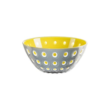 Guzzini Le Murrine Bowl 25 cm / 9.8 in - Grey / White / Yellow
