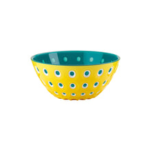 Guzzini Le Murrine Bowl 25 cm / 9.8 in - Yellow / White / Aquamarine