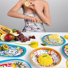 Guzzini Dessert Plate Flowers & Lemons