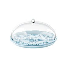 Guzzini Josephine Cake Serving Set with Dome - Dusty Blue