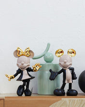Minnie Mouse HOPPEN Taupe, Black & Gold 12in