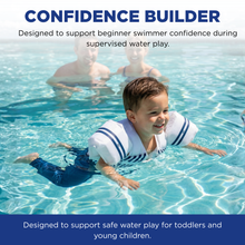 Floating Jackets with Sleeves for Pool or Beach | 1-3 Years | White & Blue