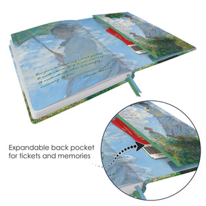 Dot Grid Artist Bullet Journal - Monet Woman with Parasol