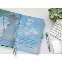 Dot Grid Artist Bullet Journal - Monet Woman with Parasol