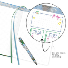 Dot Grid Artist Bullet Journal - Monet Woman with Parasol