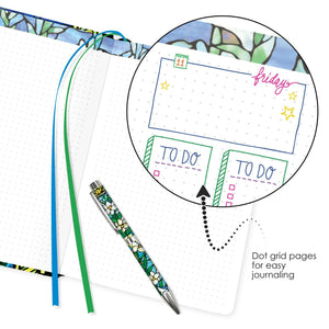 Dot Grid Artist Bullet Journal - Tiffany Field of Lilies