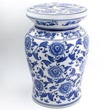 Blue Garden Bird and Blossom Ginger Jar