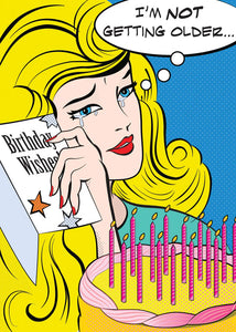 Lichtenstein Crying Girl Greeting Card