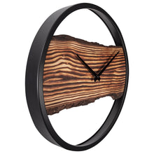 Forest Wall Clock - Real wood dial, robust metal frame  - 17.75 Inches  - (NeXtime 3263BR)