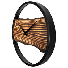 Forest Wall Clock - Real wood dial, robust metal frame  - 17.75 Inches  - (NeXtime 3263BR)