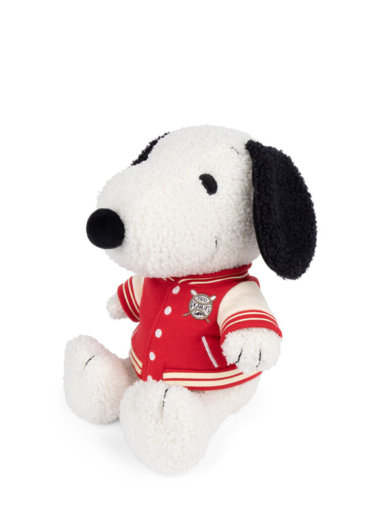 Plush SNOOPY Sitting with Varsity Jacket 10"