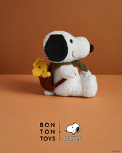 Plush PEANUTS SNOOPY with Woodstock in Backpack 8"