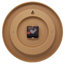 Modern Wall clock, Silent, 12" wood-tone frame - LYRA