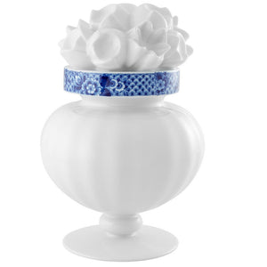 Blue Ming Flower Sculpture Vase
