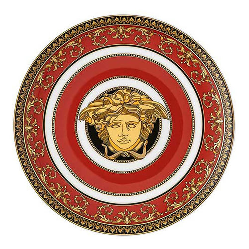 Versace Medusa Red Modern B&B Plate