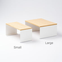 Stackable Countertop Shelf - Two Sizes - Steel + Wood