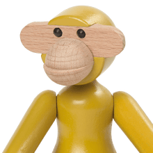 Kay Bojesen Vintage Monkey, Mini, Yellow, H: 3.7"