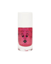 Nail Polish for Kids GLITTER SINGLE SISSI Dark Pink Glitter