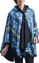 Fine Art RainCaper - Tiffany Clematis Travel Cape