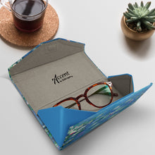 Folding Glasses Case - Vegan, Trifold, Monet Water Lilies