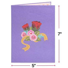 Box of Roses Pop Up Card - 5" x 7"