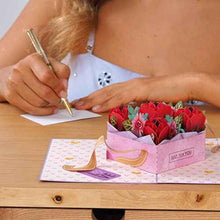 Box of Roses Pop Up Card - 5" x 7"