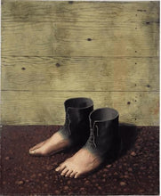 Magritte Boot Feet Modele Rouge Surrealism Small Figurine