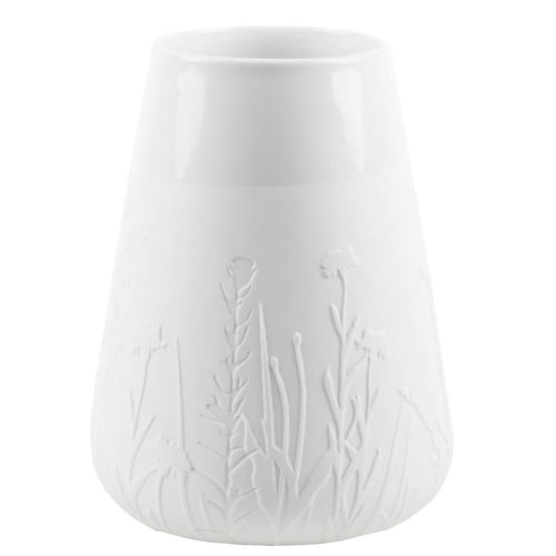 Poetry Vase With Embossed Grasses